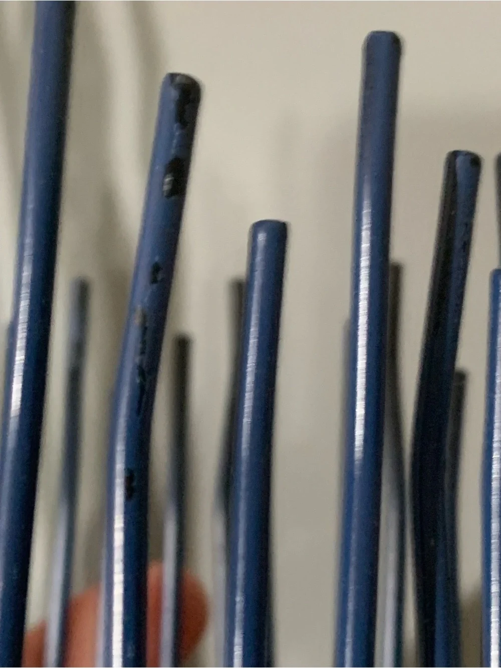 Blue Decorative Wire Vases - Home Accents